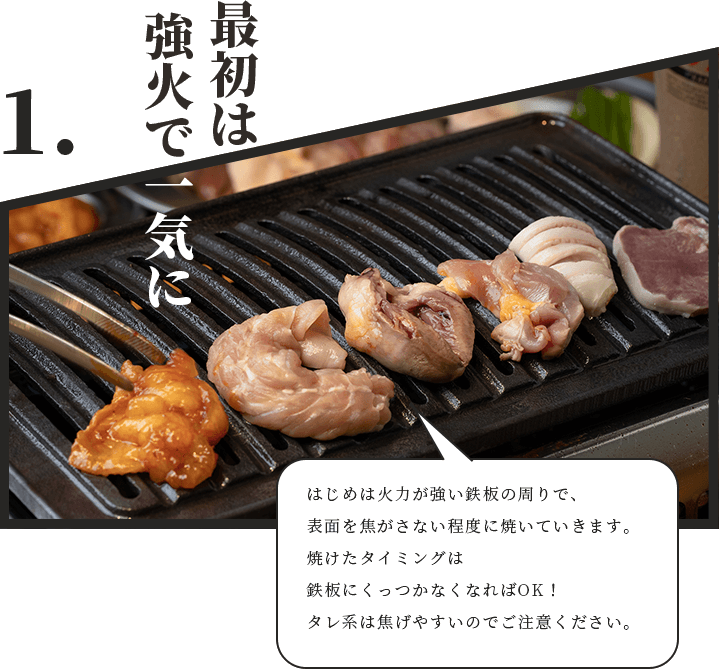 網の手前