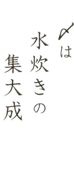 〆は水炊きの集大成